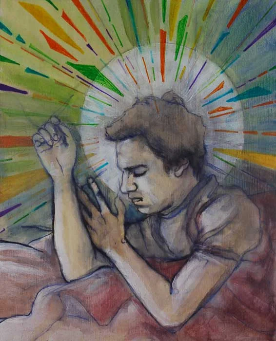 Kayla Taron 'More Awake in Dreams #2' gouache and Sharpie Sold