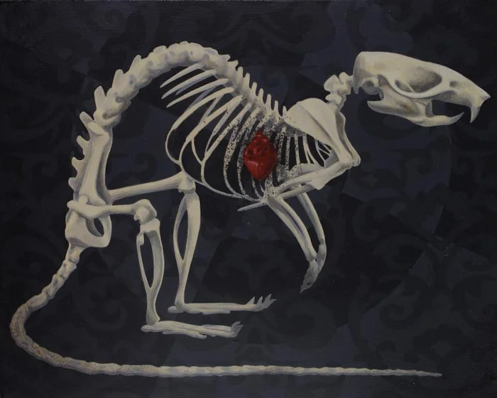 Leon Loucheur 'Survivor' acrylic