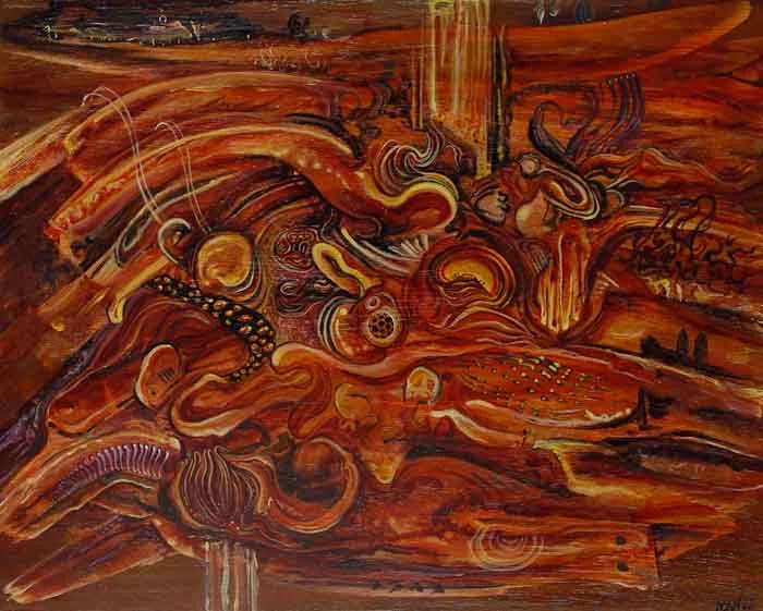 Mario Navasero 'Lunar Light' acrylic