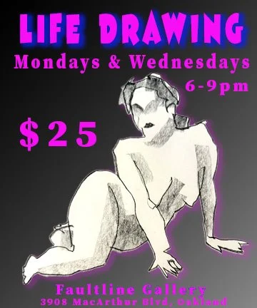 Wednesday Night Life Drawing in Oakland — A New Session at Faultline Gallery