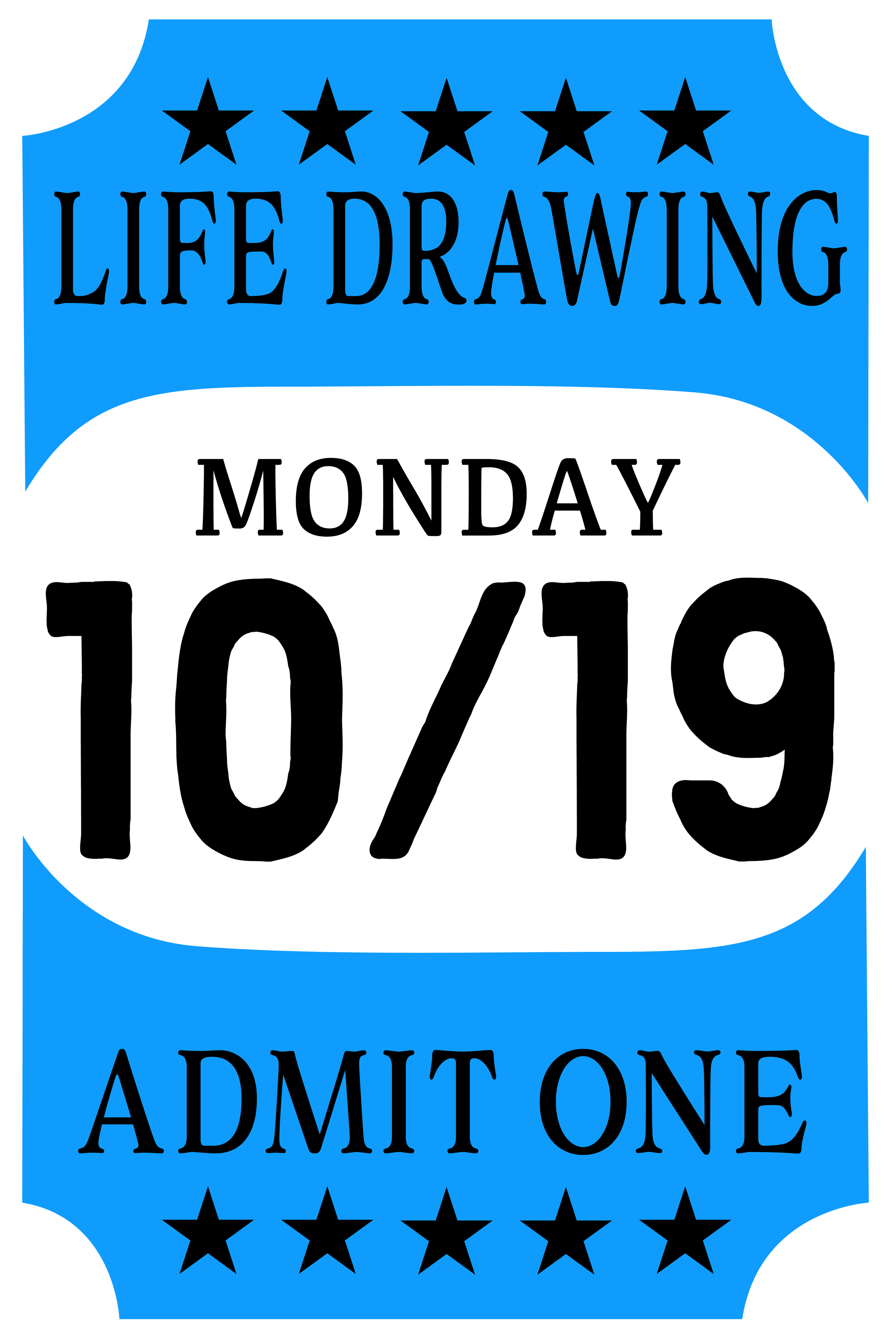 Life Drawing Monday 6-9pm 10/19/26 at Faultline Gallery (model-Chris W.*)