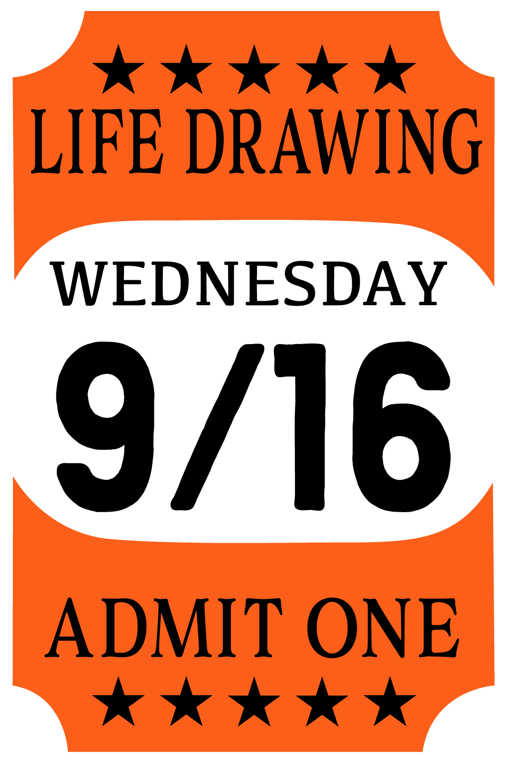 Life Drawing Wednesday 6-9pm 9/16/26 at Faultline Gallery (model-Elise*) + Free Mini Sketchbook