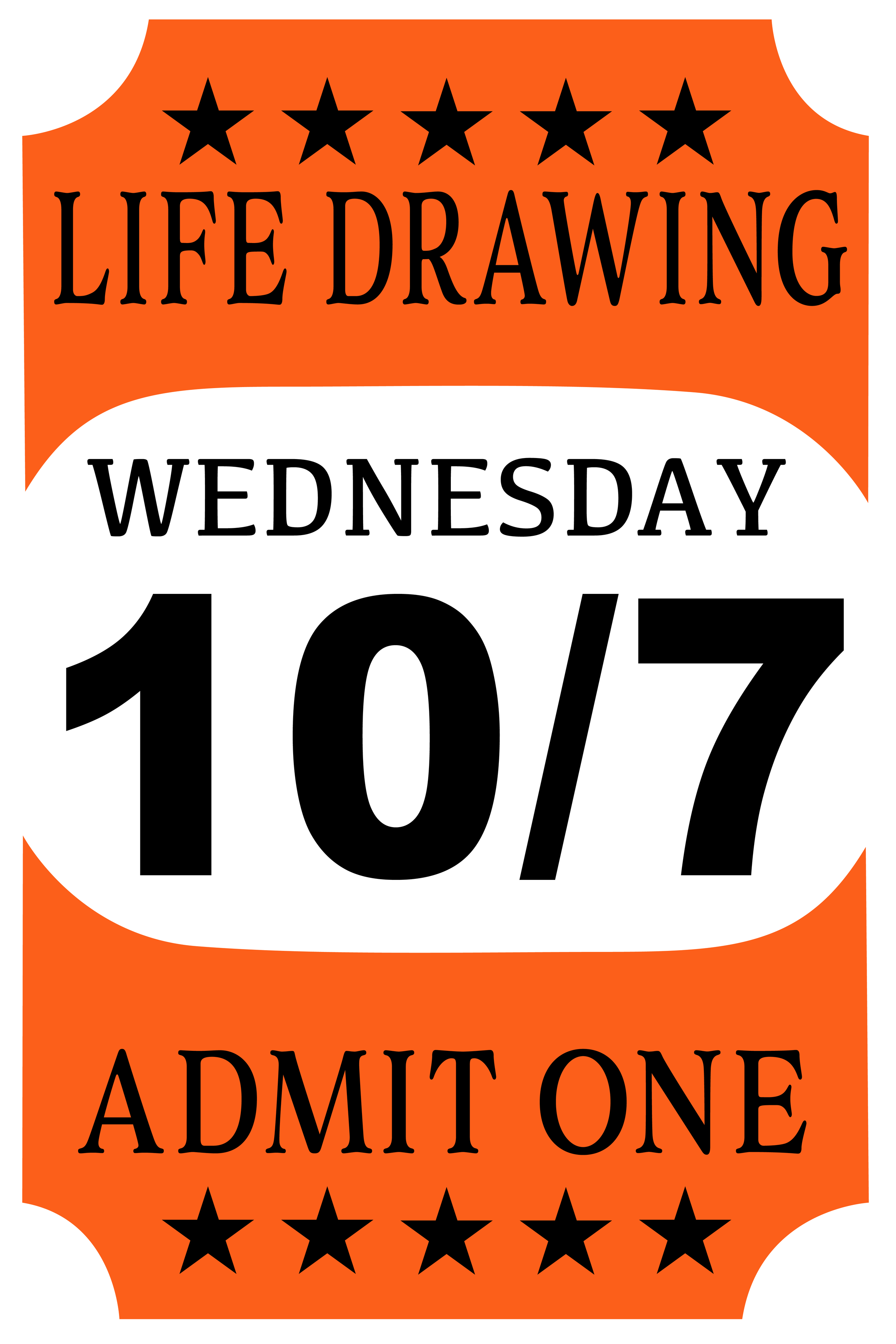 Life Drawing Wednesday 6-9pm 10/7/26 at Faultline Gallery (model-TBA*)