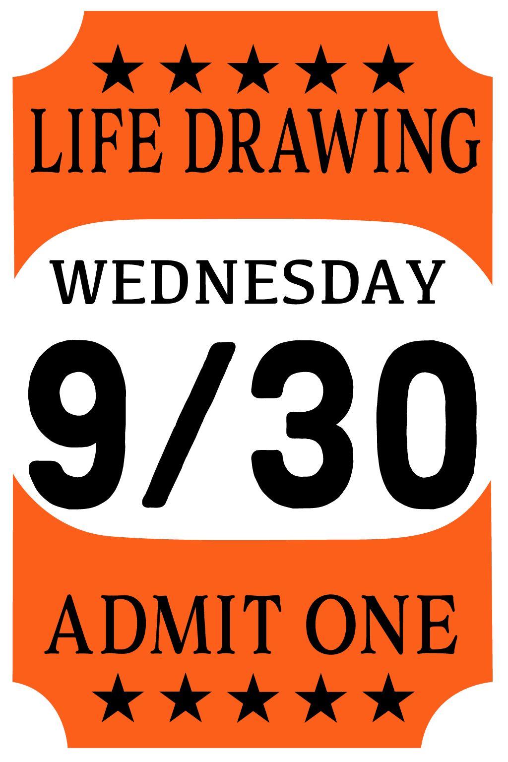 Life Drawing Wednesday 6-9pm 9/30/26 at Faultline Gallery (model-Allan*)