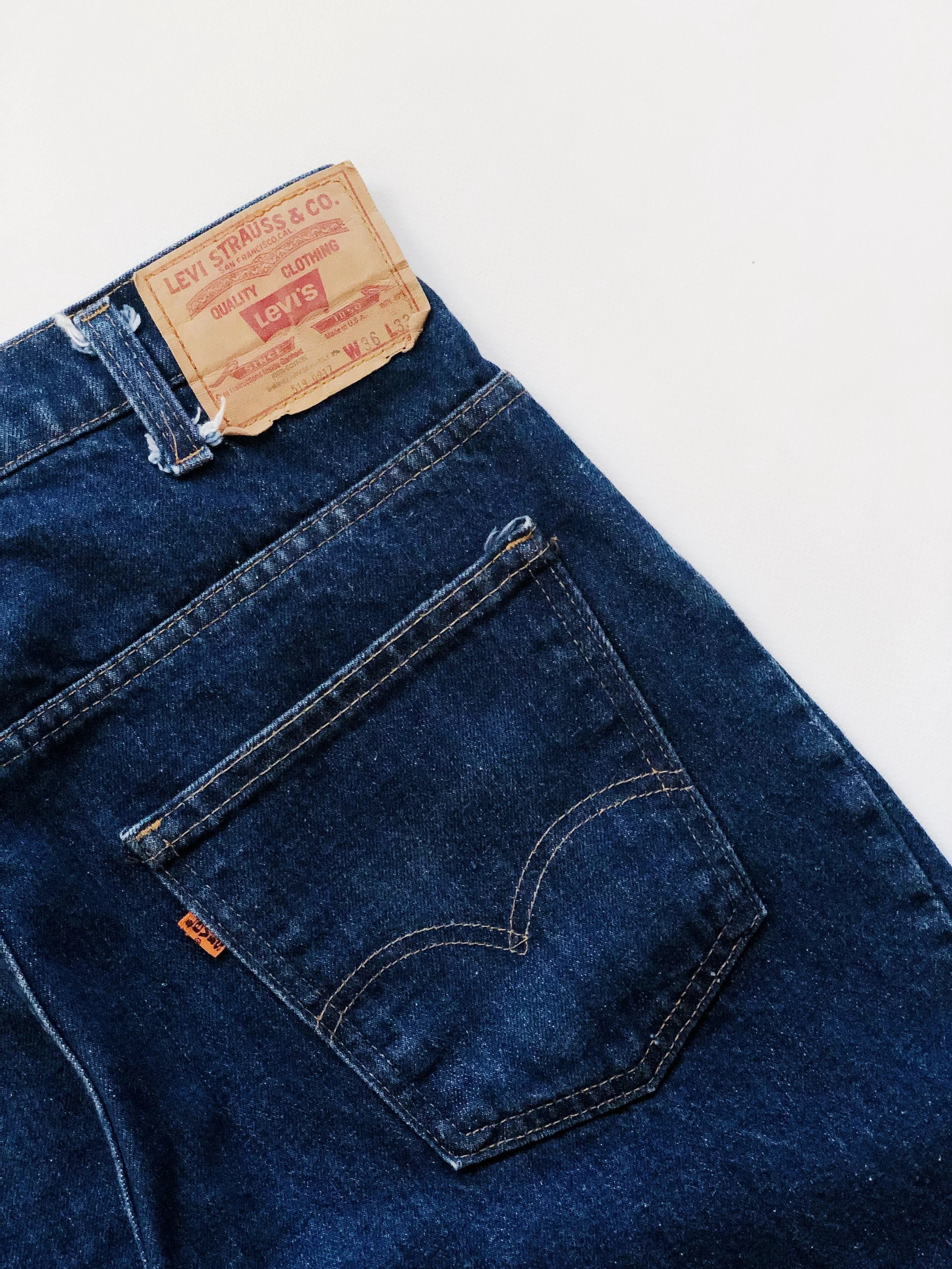 Levi's Orange Tab 519 size 36x33 — Left Hand Twill