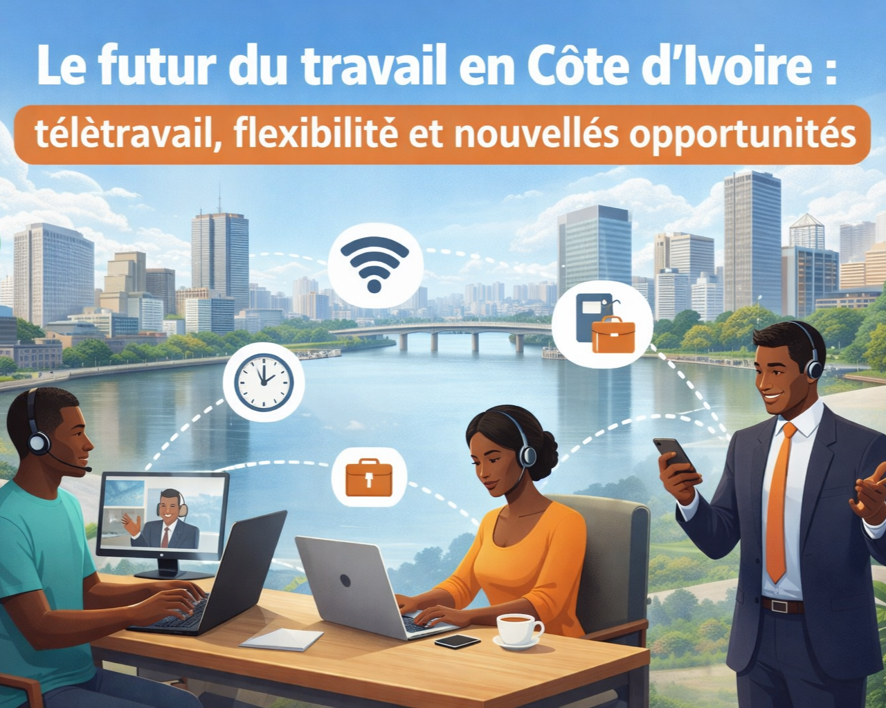 🚀 Le futur du travail en Côte d’Ivoire : télétravail, flexibilité et nouvelles opportunités