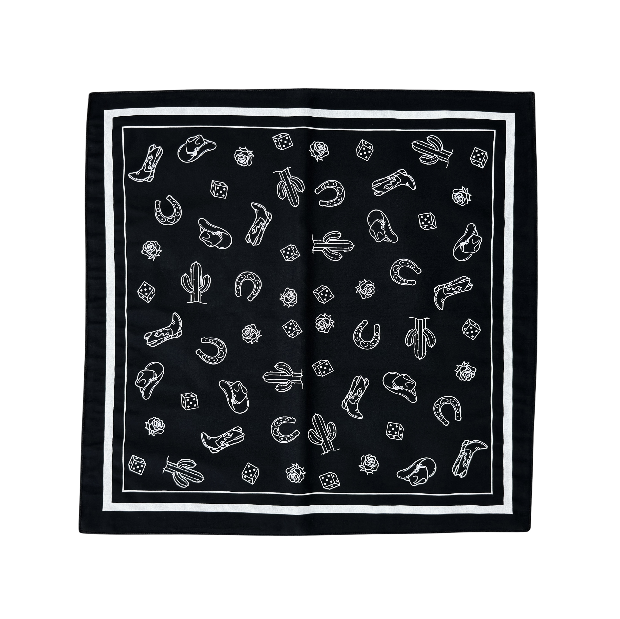 WESTERN BANDANA - BLACK