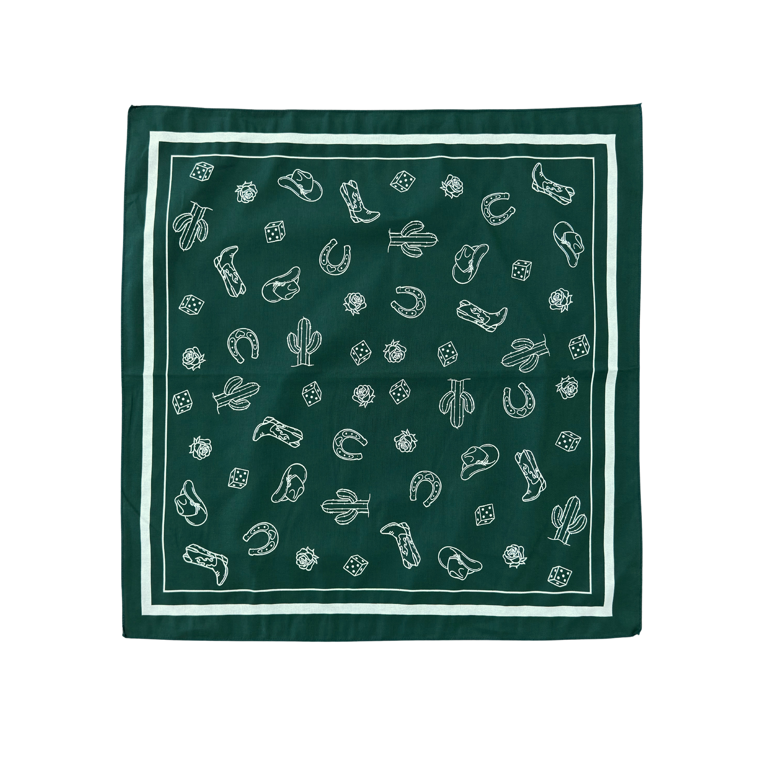 WESTERN BANDANA - GREEN