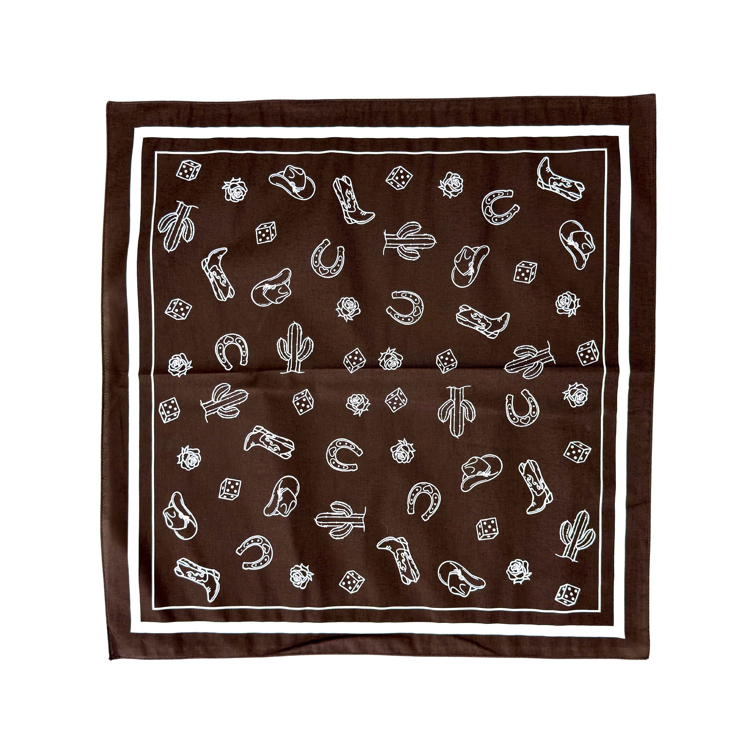 WESTERN BANDANA - BROWN