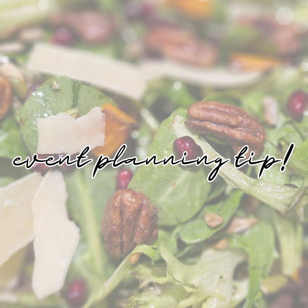 🌿 Event Planning Tip: Incorporate seasonal ingredients into your event menu for freshness and flavor. Spring brings vibrant greens, summer offers juicy fruits, and fall provides rich harvest options. Let the season guide your culinary journey! 🍂 

