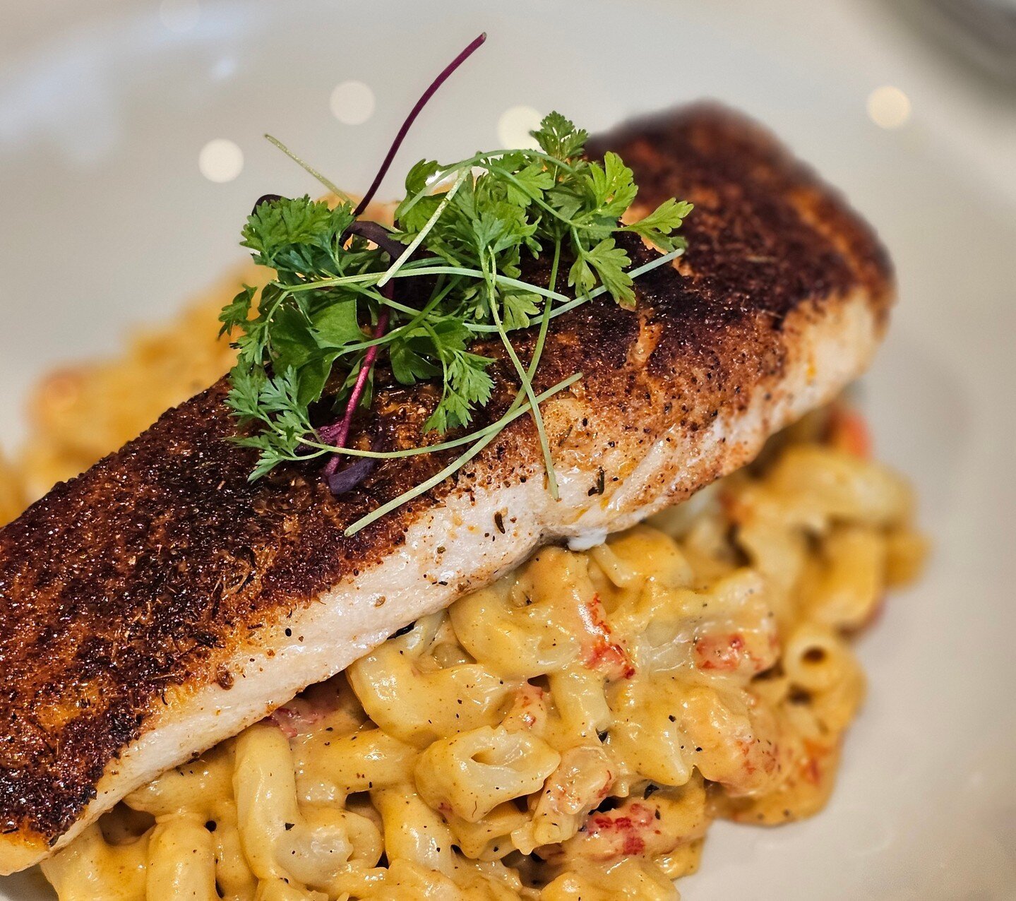 Nothing screams elegance more than Blackened Salmon on Cajun Crawfish Mac n Cheese!

📱858-405-5372
📍San Diego, CA
💻busybeecookforme.com
.
#busybeesd #catering #personalchef #foodies #sandiego #events #weddings #socal #artisan-food #foodphotography