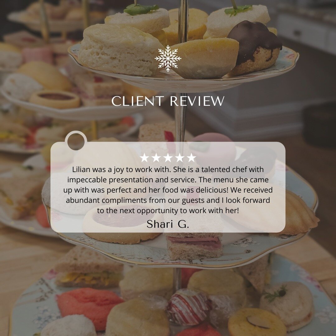 Hearing from our clients is one of the best parts of the job! We are SO glad to hear you and your guests enjoyed the food!

Don't settle for ordinary when you can have extraordinary! Hiring a private caterer ensures that every bite at your event will