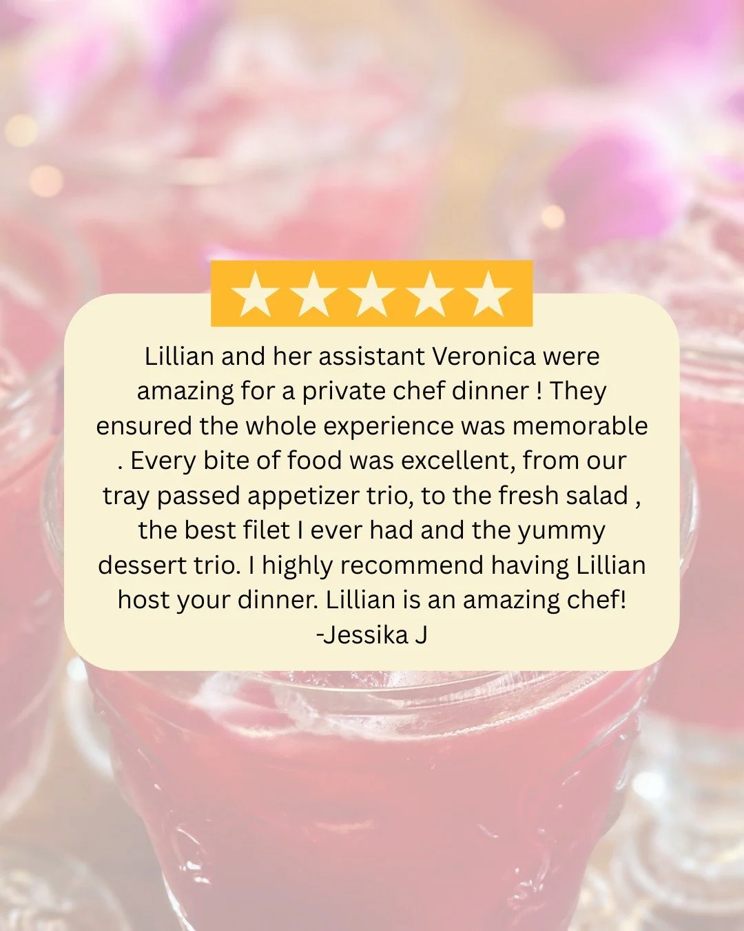 Thank you Jessika! It was so wonderful serving you and we hope to see you again soon!
📱858-405-5372
📍San Diego, CA
💻busybeecookforme.com
.
#busybeesd #catering #personalchef #foodies #sandiego #events #weddings #socal #artisan-food #foodphotograp