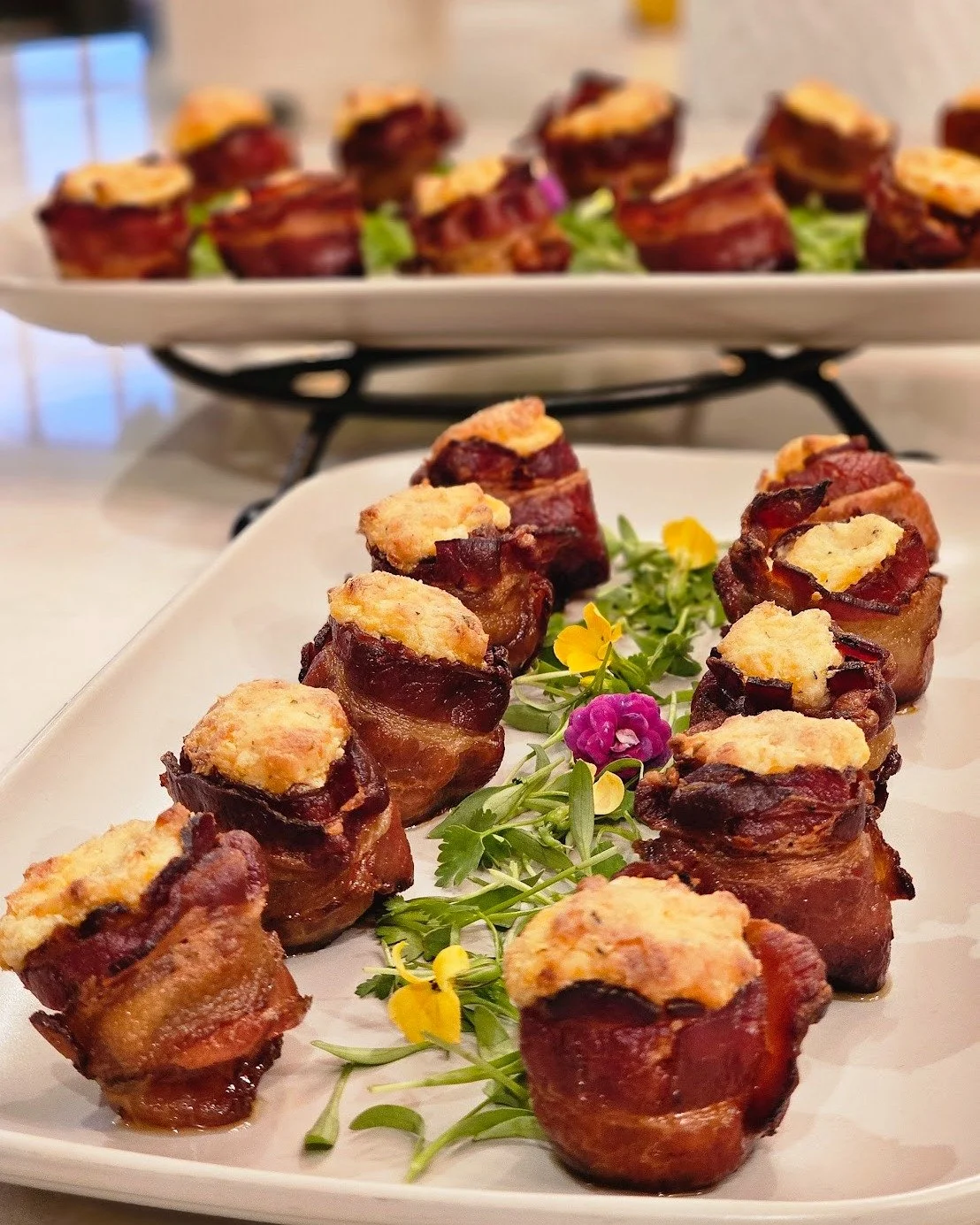 They disappeared faster than we could plate them. Crispy bacon, creamy goat cheese, and a hint of sweetness made these the MVP of the night.

📱858-405-5372
📍San Diego, CA
💻busybeecookforme.com
.
#busybeesd #catering #personalchef #foodies #sandieg