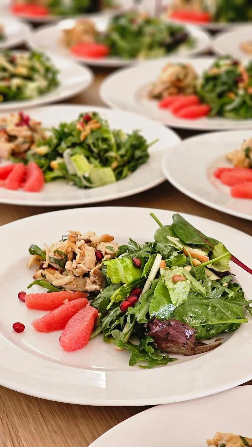 Every great evening starts with something light, bright, and unexpected.
Peppery greens, juicy citrus, pomegranate jewels, and a perfectly balanced bite that wakes up the palate and sets the tone for what&rsquo;s to come.

This is how we open a dinne