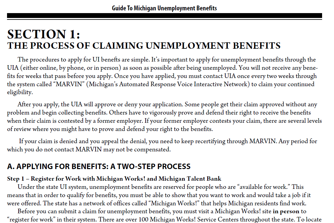 1. The Process of Claiming Benefits