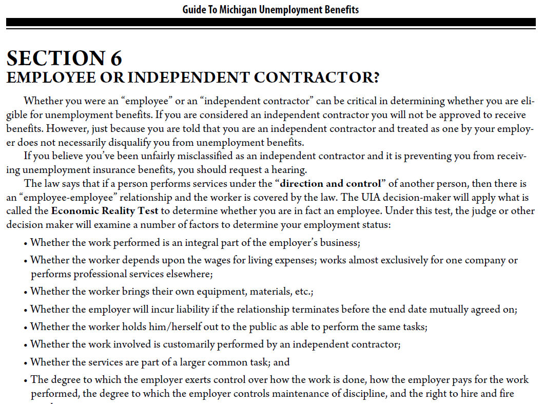 6. Independent Contractors