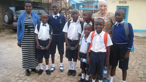 Egide, Claudine, John, David, Joyce, Soso and Diane. Super kids.