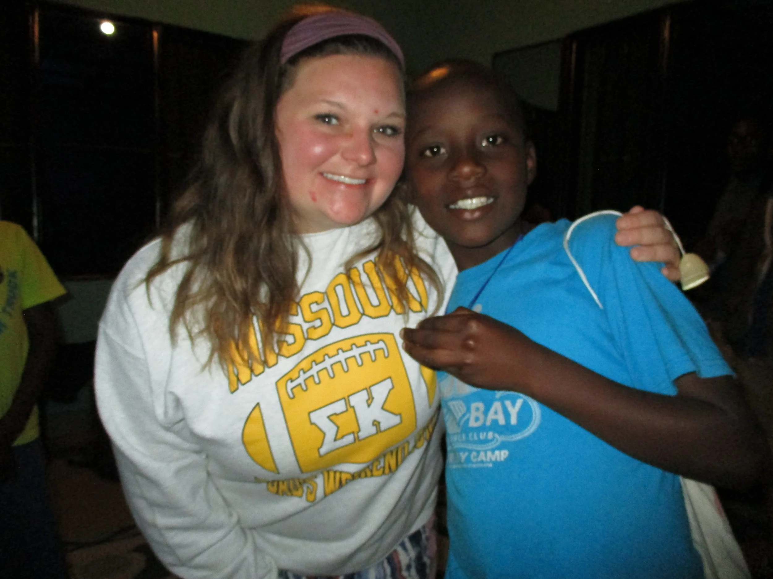 John and Amanda, Missouri student traveling with professor Gabrielle Malfatti.