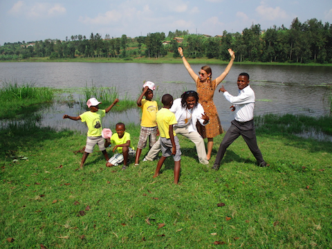 The kids and Pastor Yves invited our guests to take a hike.