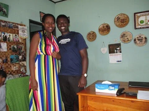 Dr. Christine and medical student Diescor