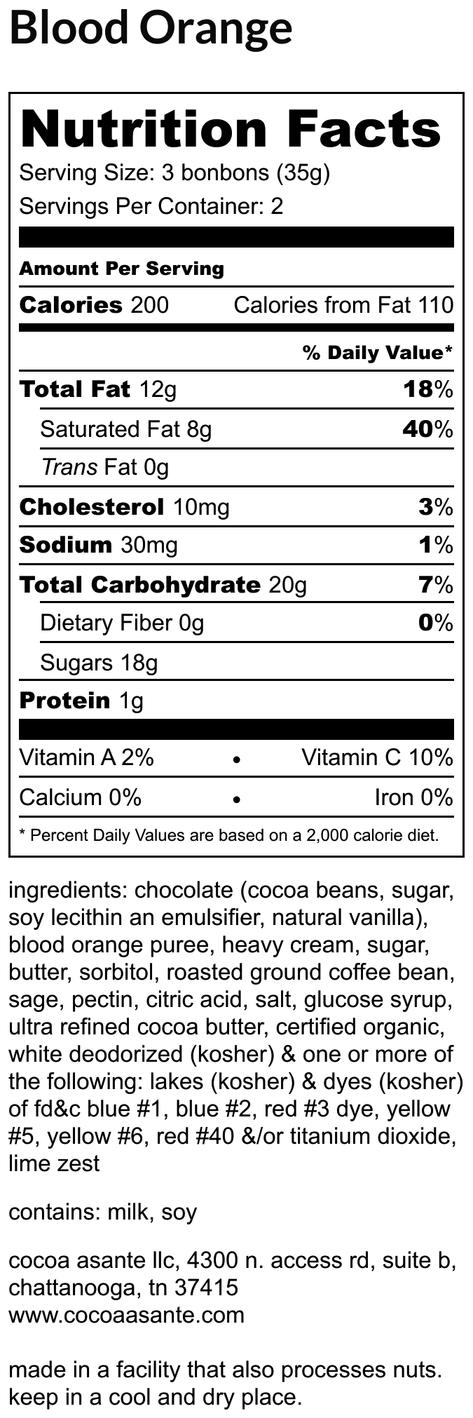 Nutritional Labels — Cocoa Asante