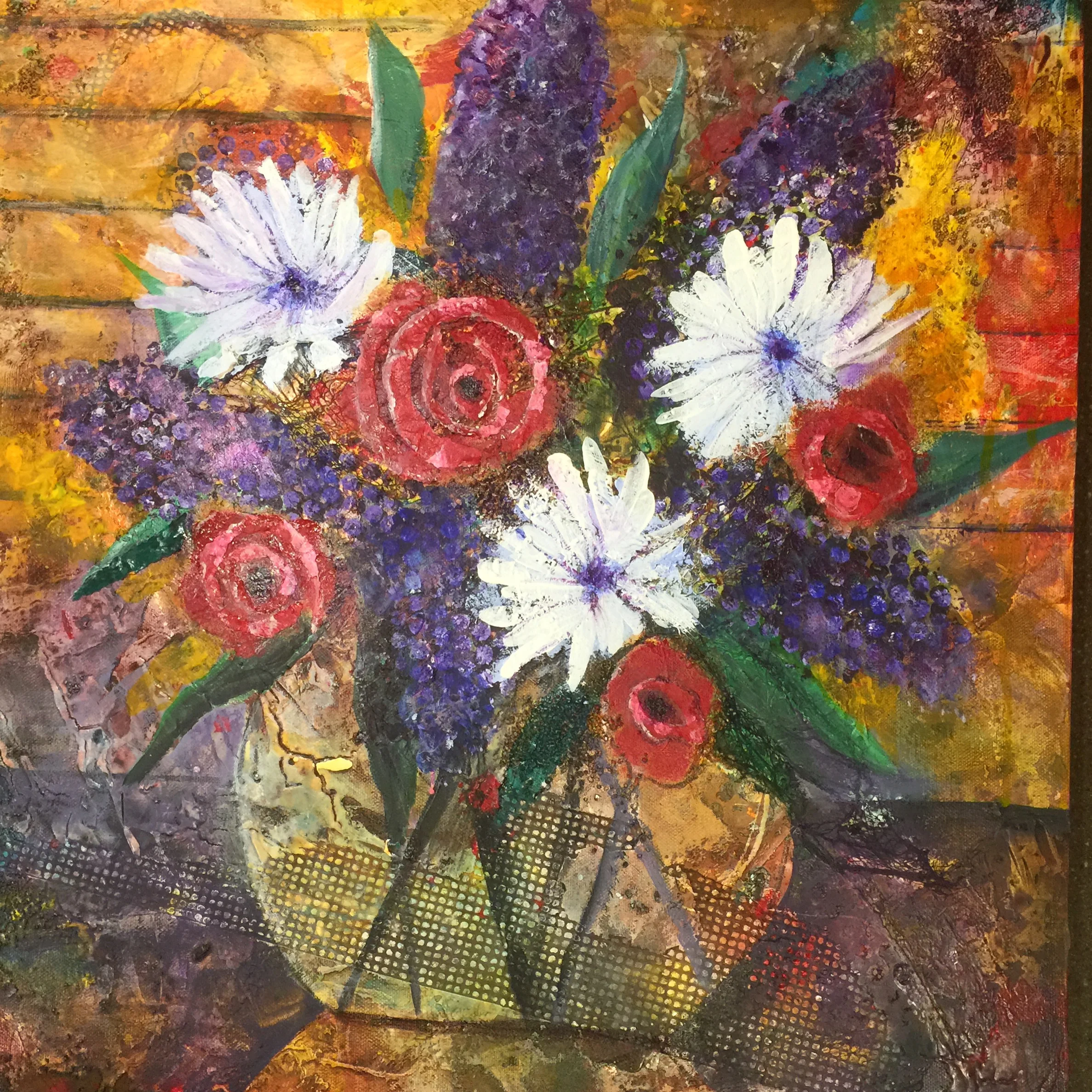 36 x 36 Acrylic Collage 