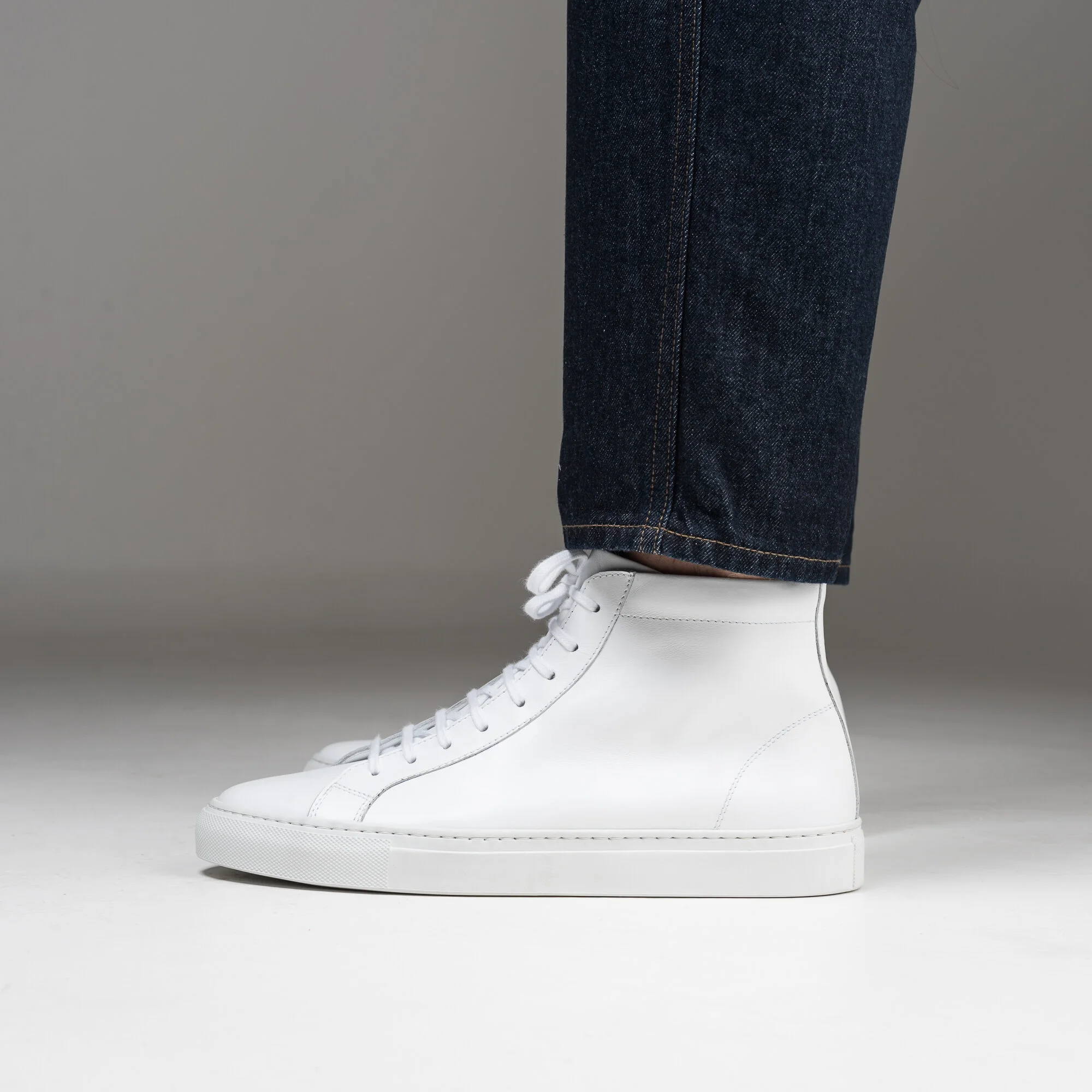 high top gray sneakers