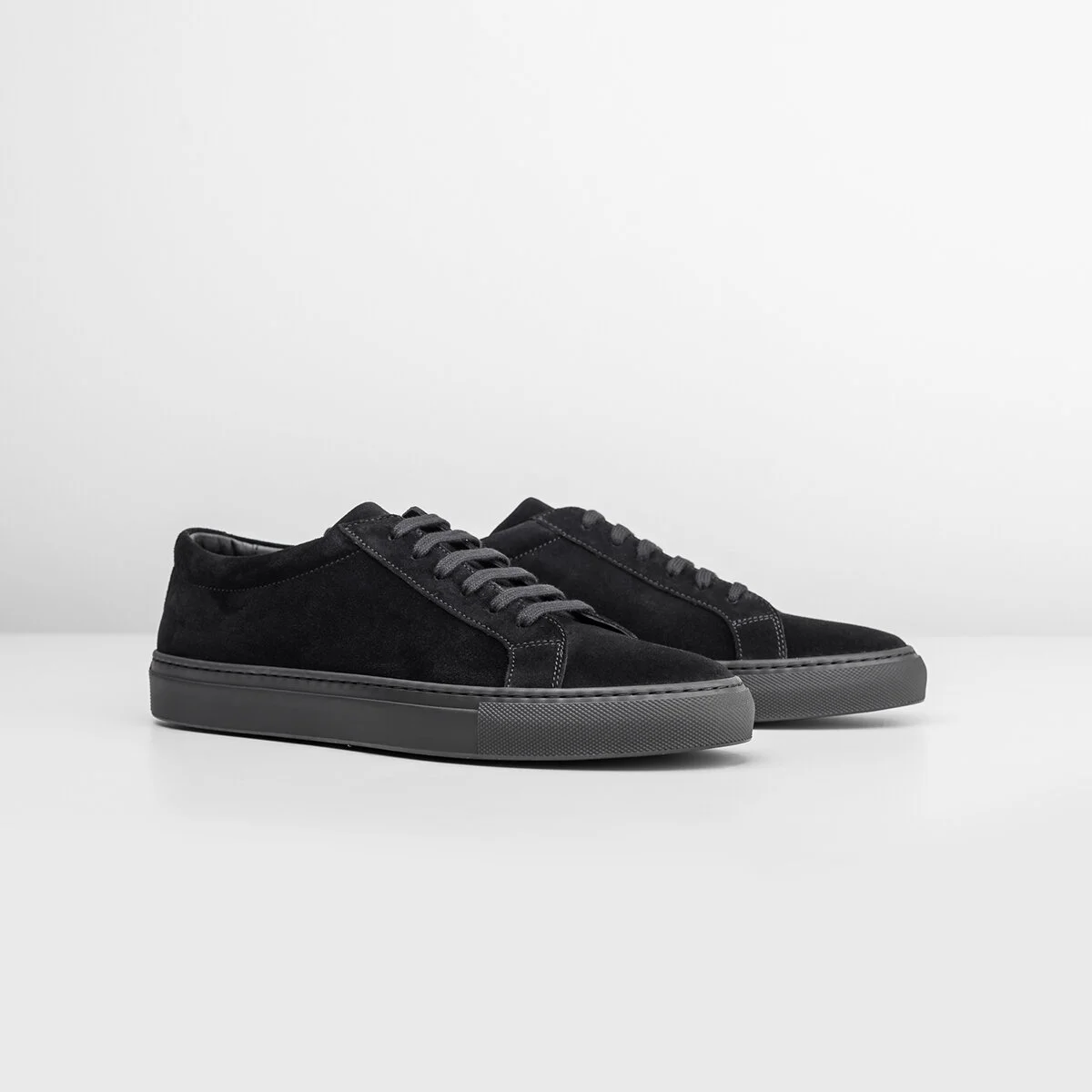 Essential Sneakers - Black Suede