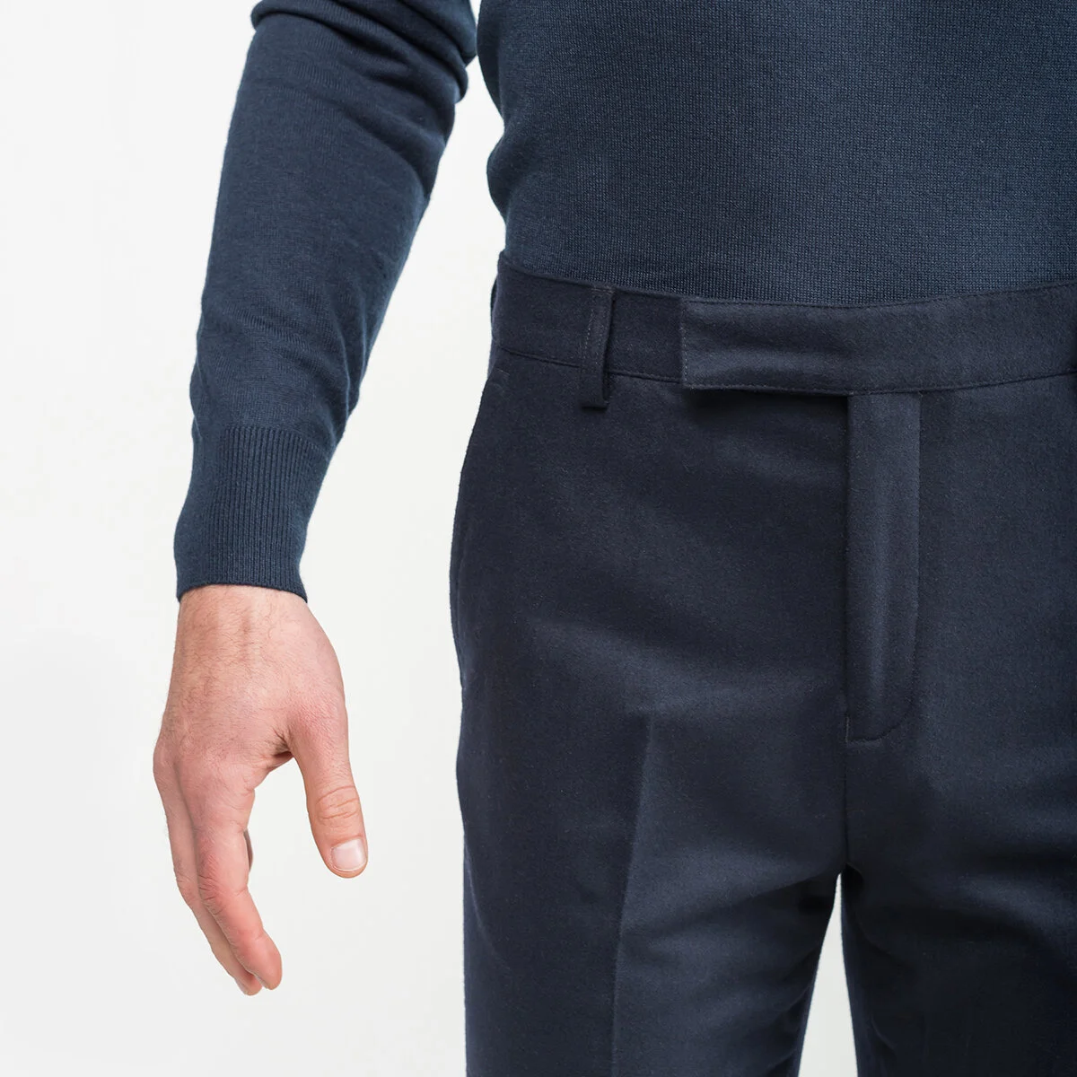 Italian Standard Chinos - Navy Flannel