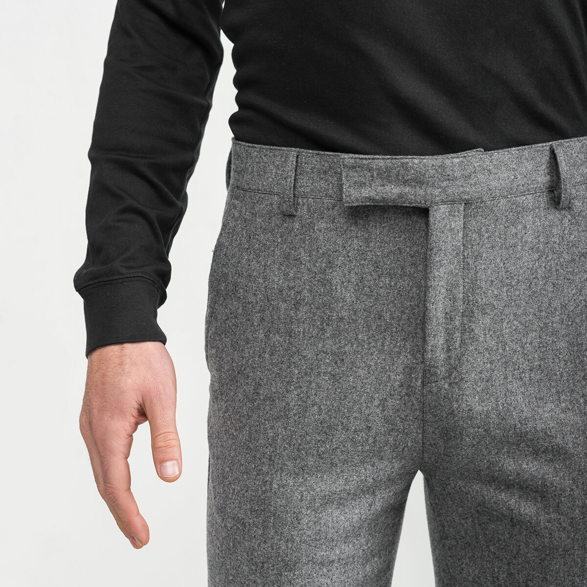 Italian Standard Chinos - Grey Flannel