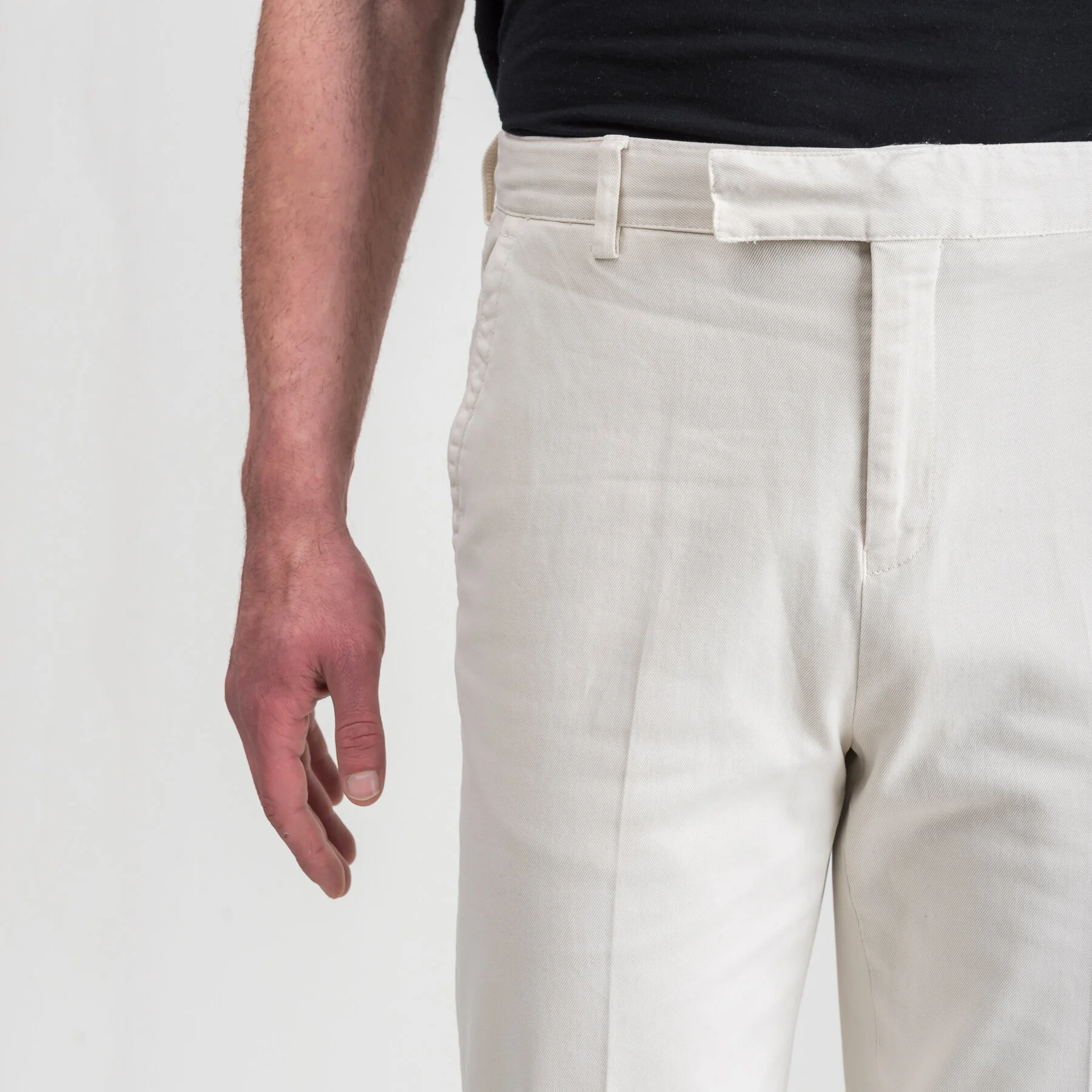 Italian Standard Chinos - Off-White Cotton