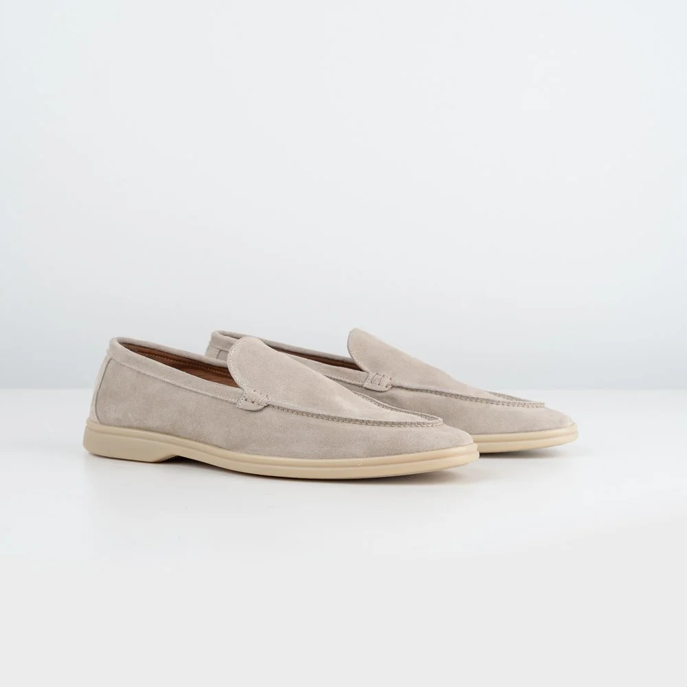 Essential Loafers - Talc Suede