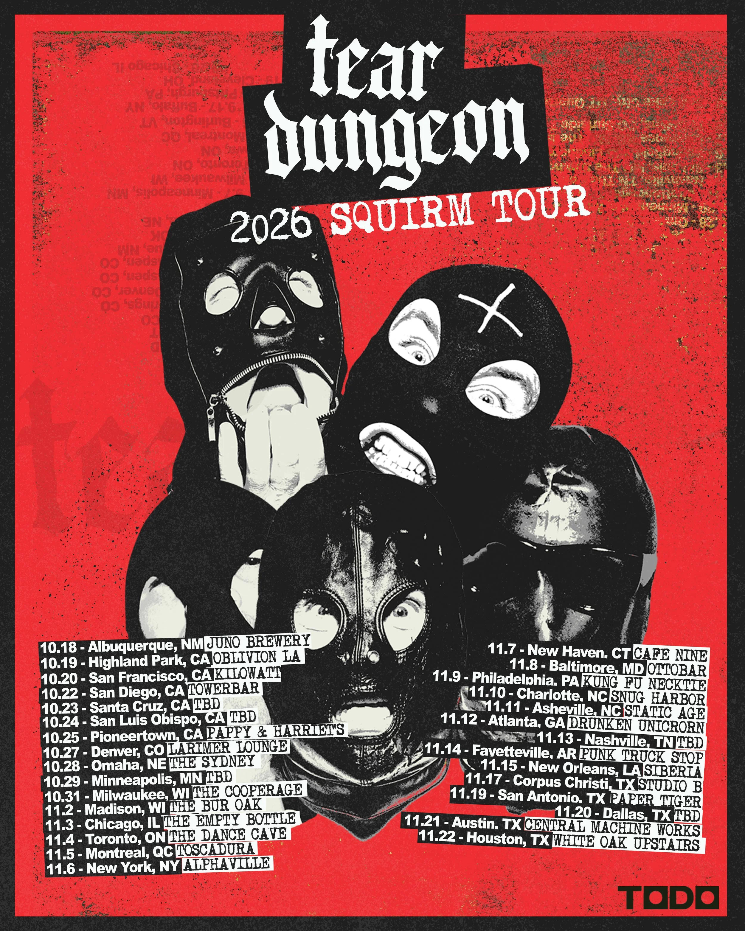Tear Dungeon, Dogsblood, Diskonekt — The Bur Oak