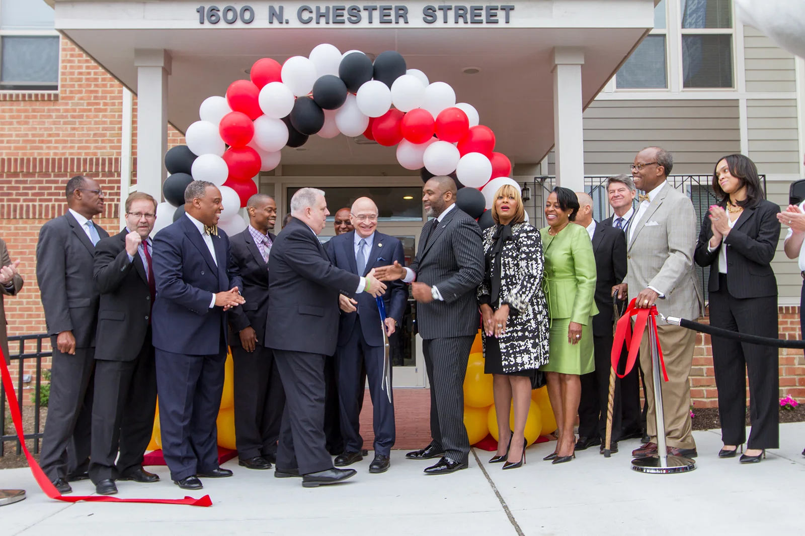 Maryland Governor Larry S. Hogan joined Pastor Donte' and First Lady Danielle Hickman of Southern Baptist Church and Woda Senior Vice President Kevin V. Bell for the grand opening of the Mary Harvin Senior Center. Other elected officials included: City Council President Bernard C. "Jack" Young, Comptroller Joan M. Pratt, Councilman Carl Stokes, Senator Nathaniel McFadden and States Attorney Marilyn Mosby.