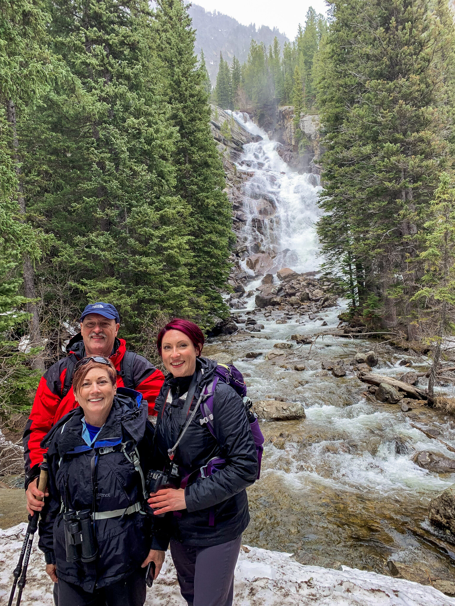  In front of Hidden Falls 