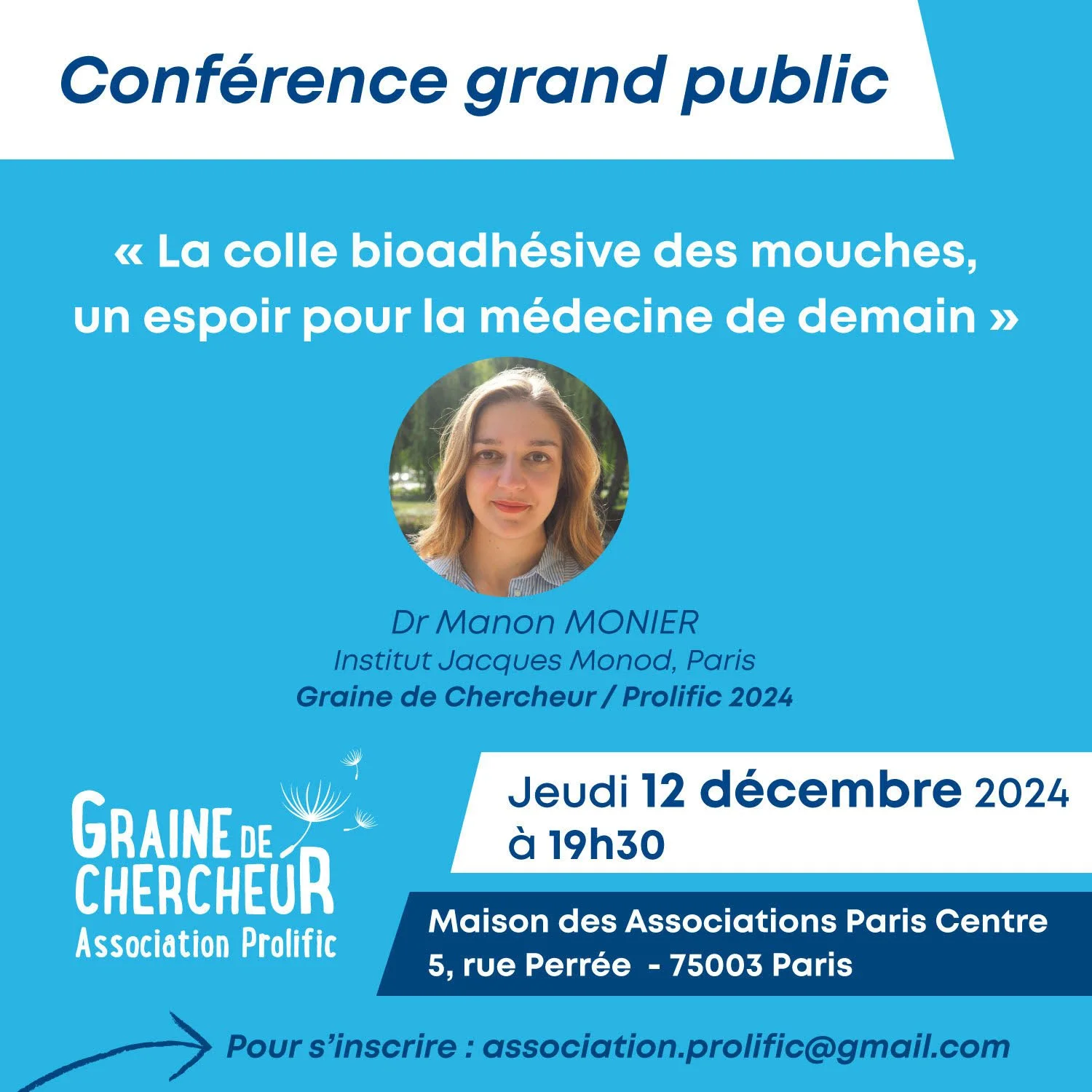 conférence graine de chercheur - Manon Monier