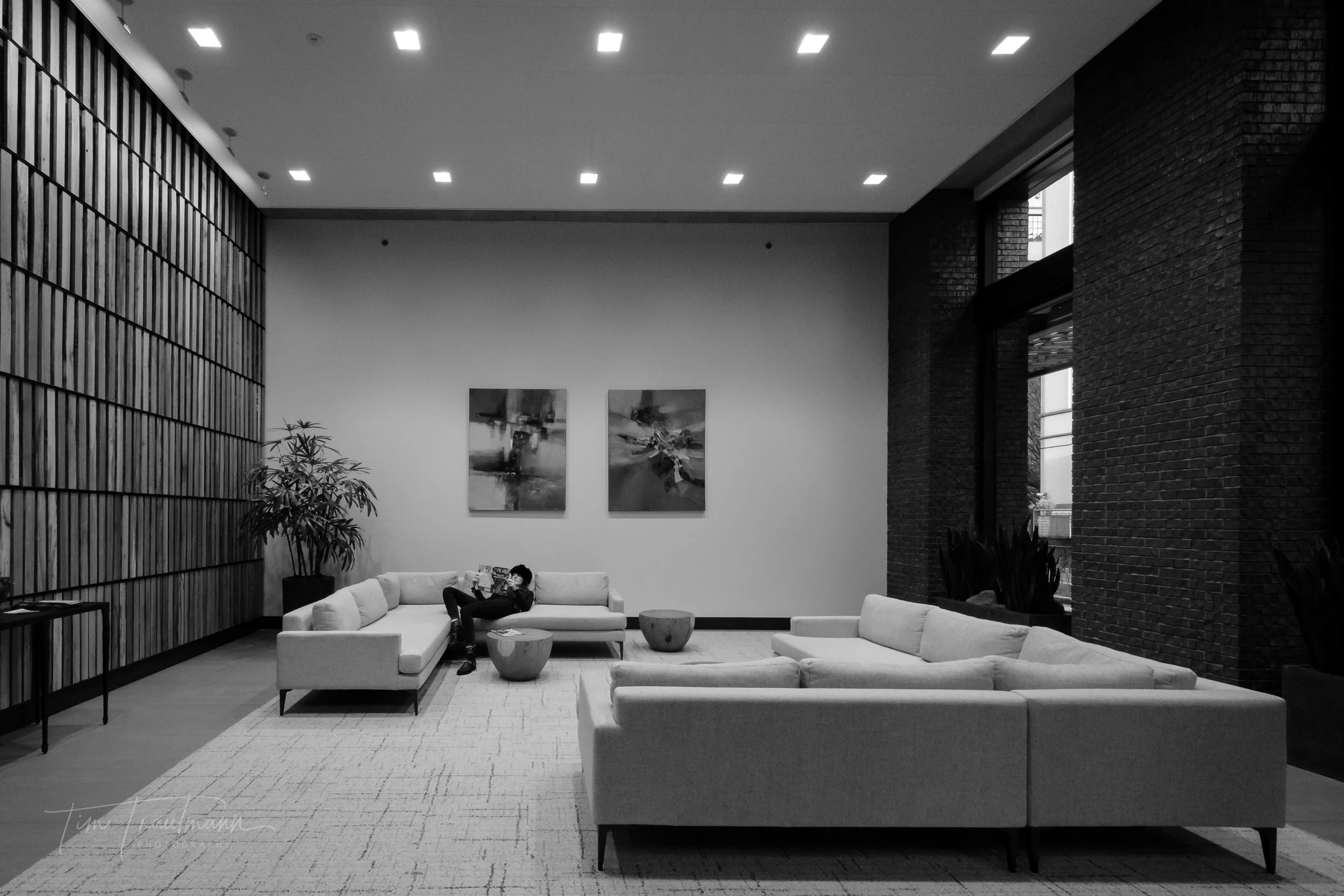 Posh lobby living.