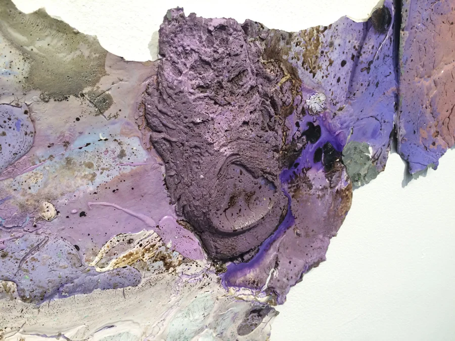 Aggregate Liberty. 96"W x 48"H x 2"D. Acrylic, Oil, Water-Based Pigments, and Polyurethane. (2015)