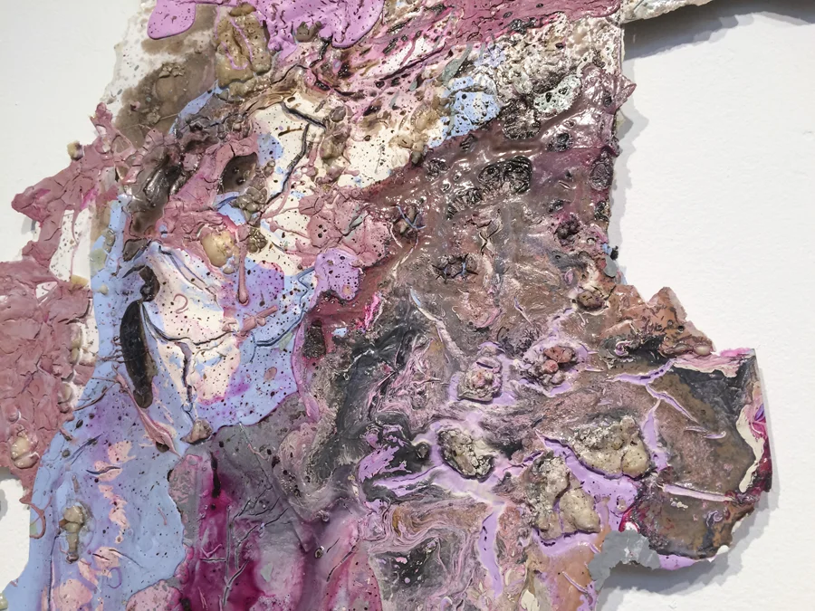 Aggregate Liberty. 96"W x 48"H x 2"D. Acrylic, Oil, Water-Based Pigments, and Polyurethane. (2015)