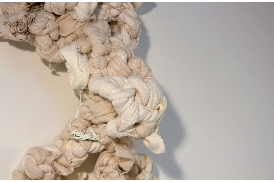 Secret Eating. 48" x 21" x 14". Electric Blankets. (2014)