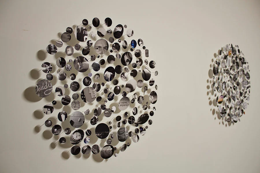 Ladies & Gentlemen. 144"W x 96"H x 6"D. Digital Prints, T-pins, Velcro. (2012)