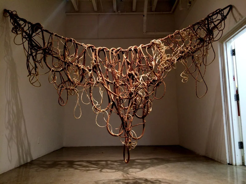 Livery Collar. 108"W x 84"H x 6"D. Hemp & Jute Rope. (2014)