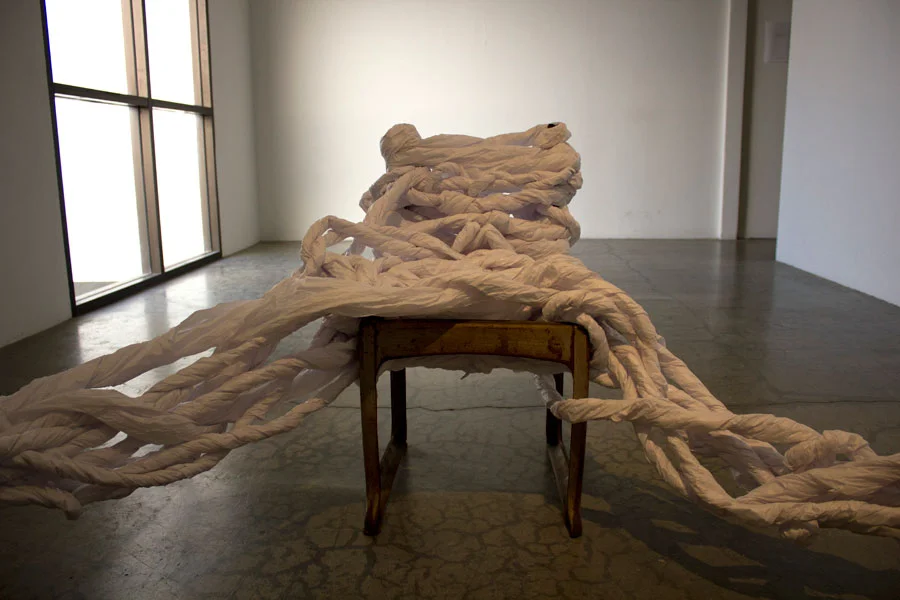 Displaced Tinder. Dimensions Variable. School Chairs, Medical Bed Paper. (2014)