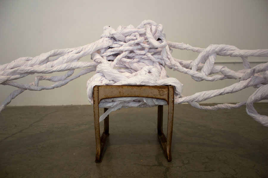  Displaced Tinder. Dimensions Variable. School Chairs, Medical Bed Paper. (2014)