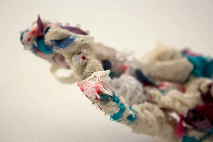 Anastasia. 6" x 3" x 2". Ribbon, Lace, Elastic. (2014)