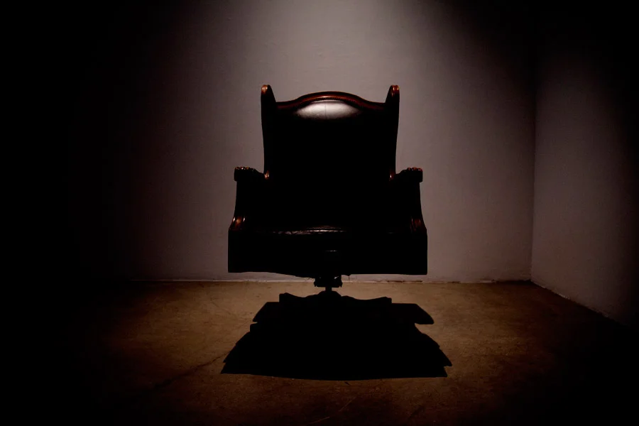 Big & Little. Chairs, Spot Lighting, Video Projection. Dimensions Variable. (2014)
