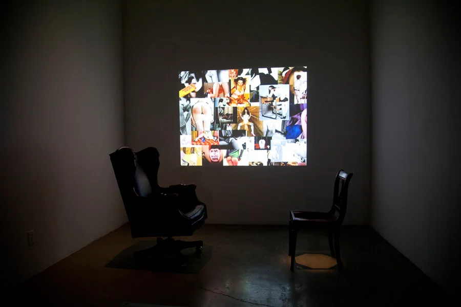 Big & Little. Chairs, Spot Lighting, Video Projection. Dimensions Variable. (2014)