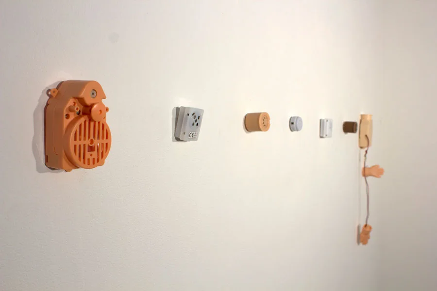 All Together Now. Dimensions Variable. Children's bibles, colored pencil, boat nails, plastic dolls, biblical tracts, voiceboxes. (2014)