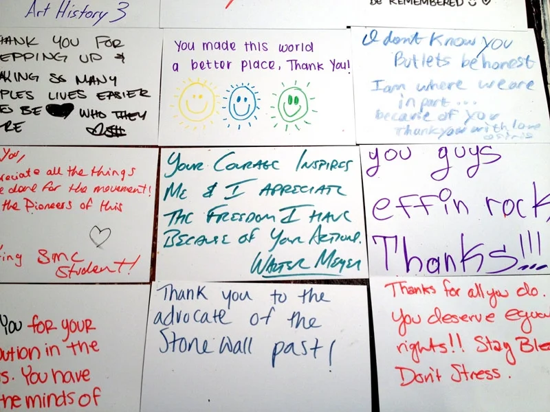 Thank You! Thank You! Dimensions Variable. Details of Four Patterns of Illustrated Thank You Cards Colored by Community Participants. (2014)
